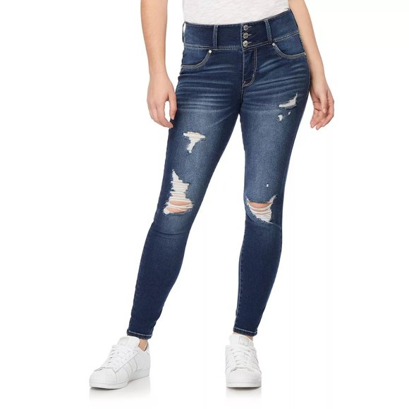 Juniors' WallFlower Insta Soft High Rise Sassy Jeans Pants - Picture 1 of 5